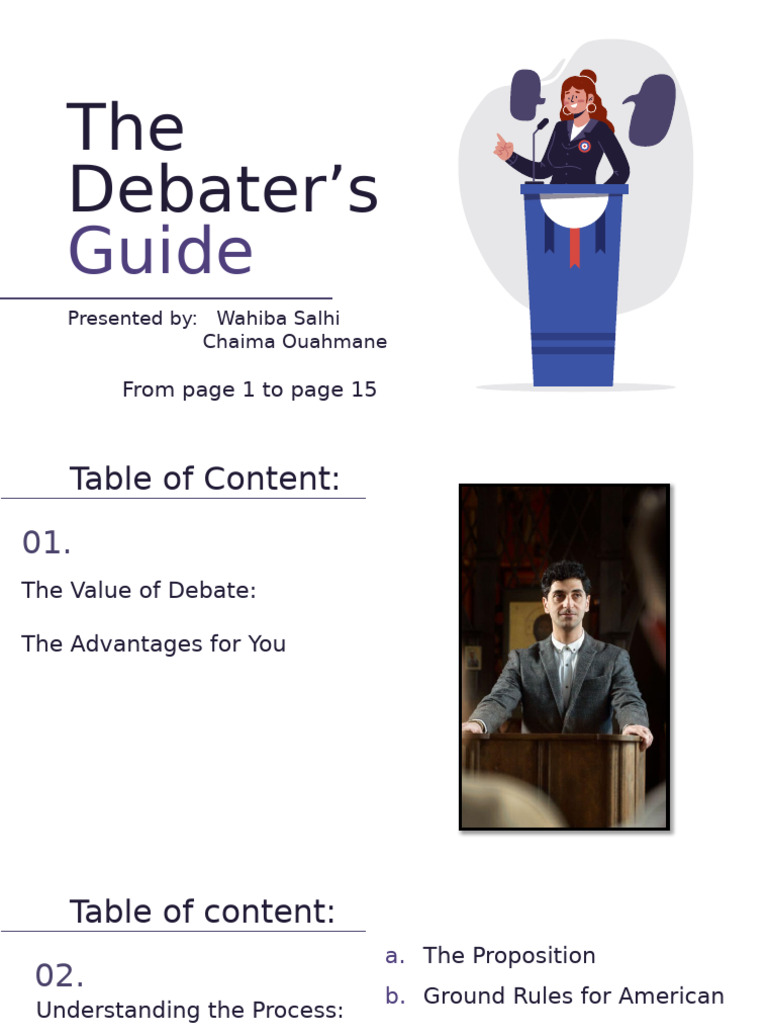 The Debater’s Guide Presentation | PDF | Evidence