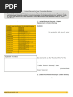 Solar PV Module Warranty | PDF