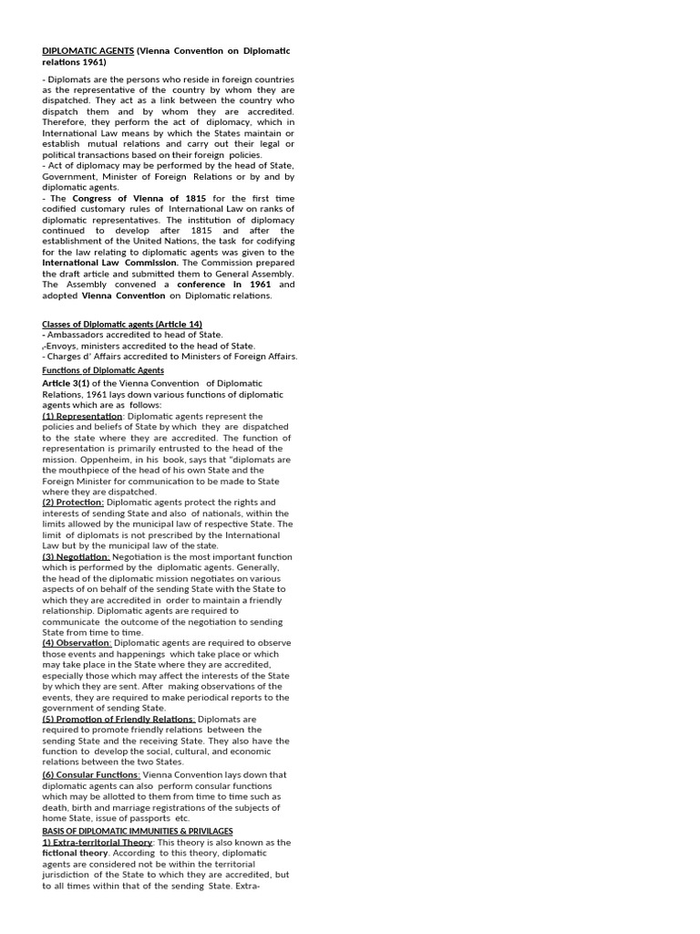 Diplomats Pdf Diplomacy Diplomat