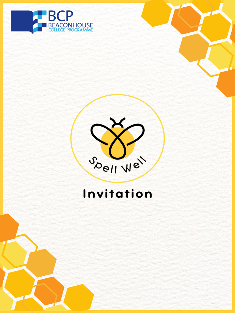 Spell Well Competition Invitation | PDF