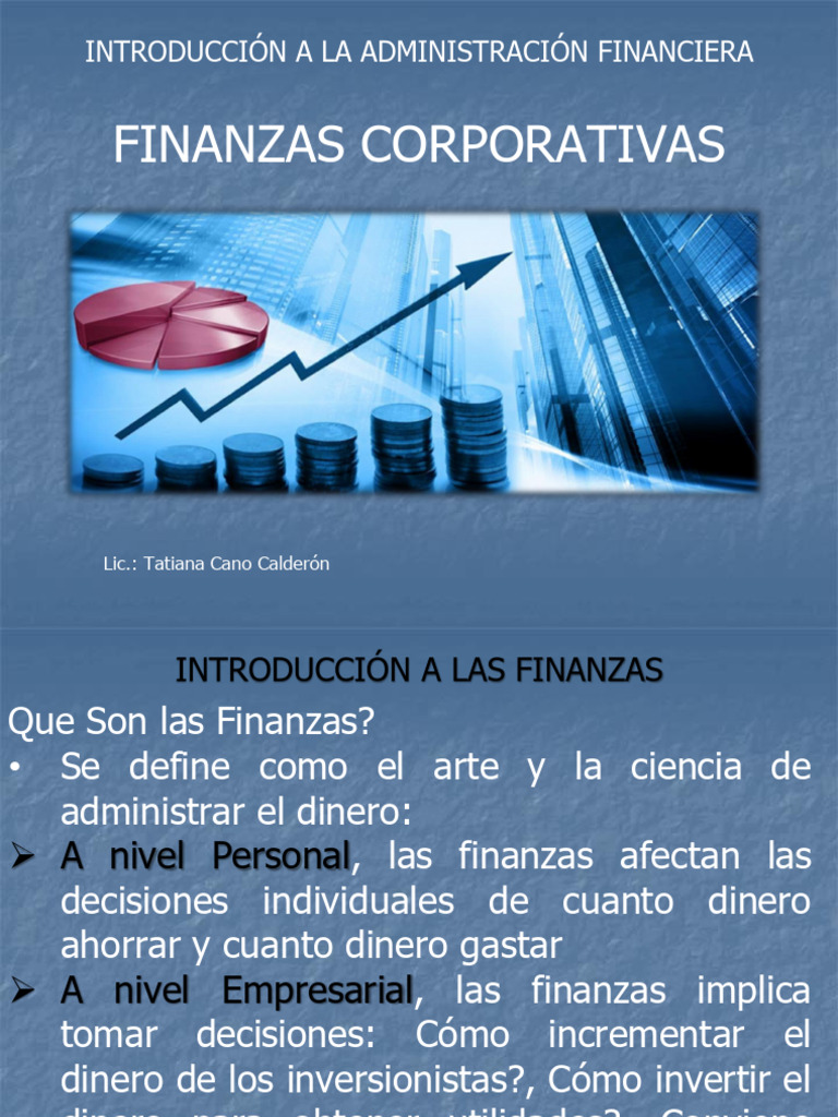 Introducción A Las Finanzas Corporativas | PDF | Contabilidad | Business