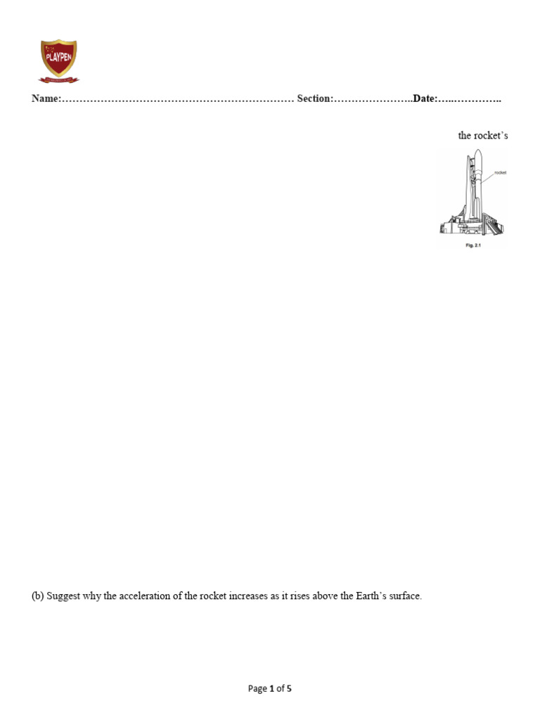 VIII Physics Worksheet | PDF | Force | Density