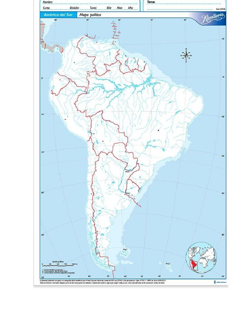 Mapa Politico de AmericaS | PDF