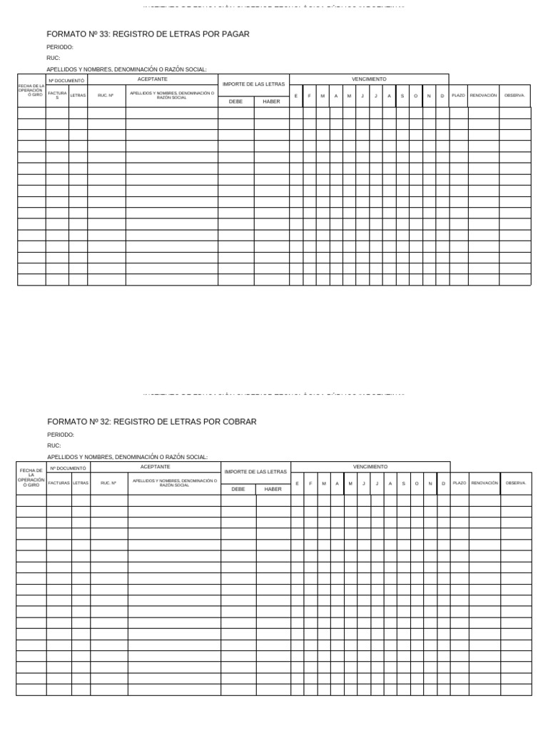 Formatos de Libros Contables | PDF | Bancos | Depreciación