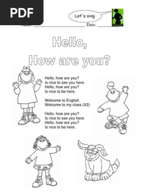 Let S Sing Hello How Are You Pdf