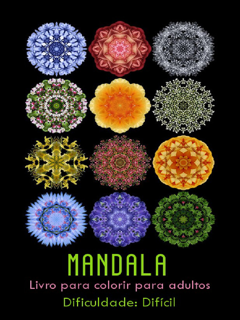Mandala - Livro de Colorir para Adultos | PDF