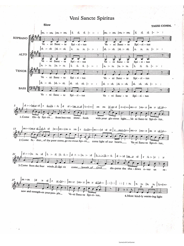 Veni Sancte Spiritus | PDF