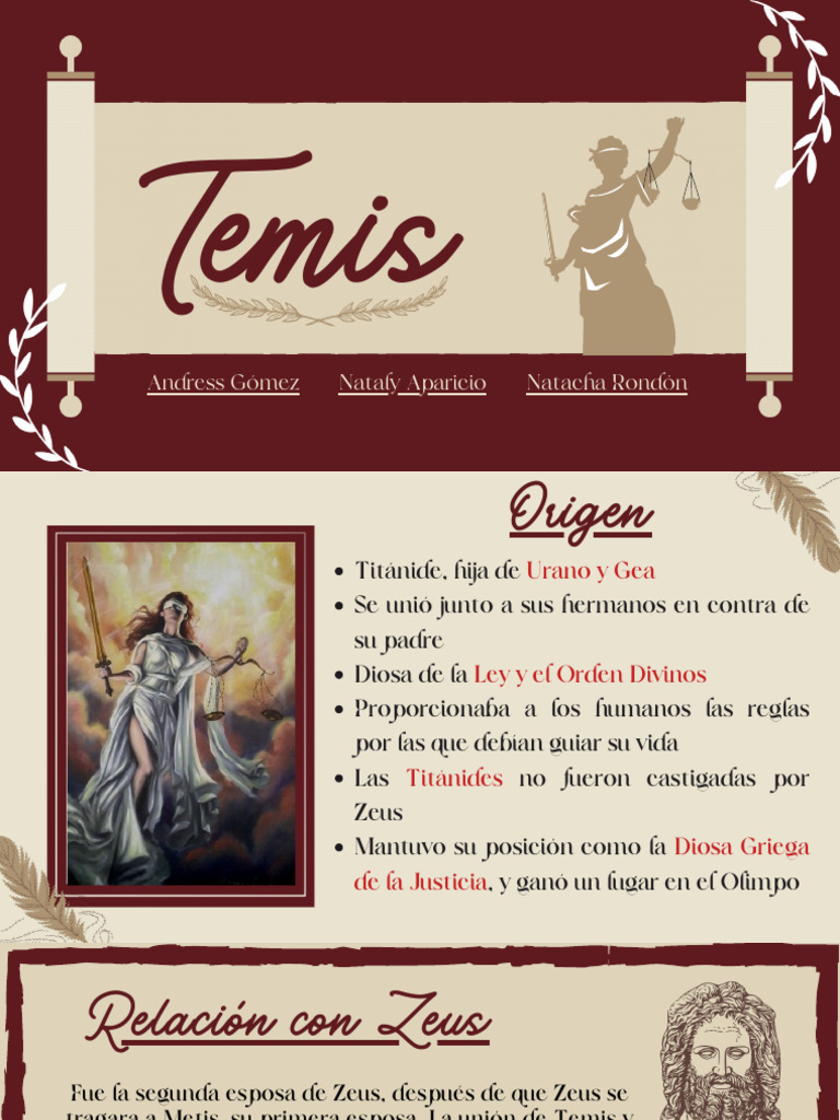 Temis | PDF | Deidades griegas | Zeus