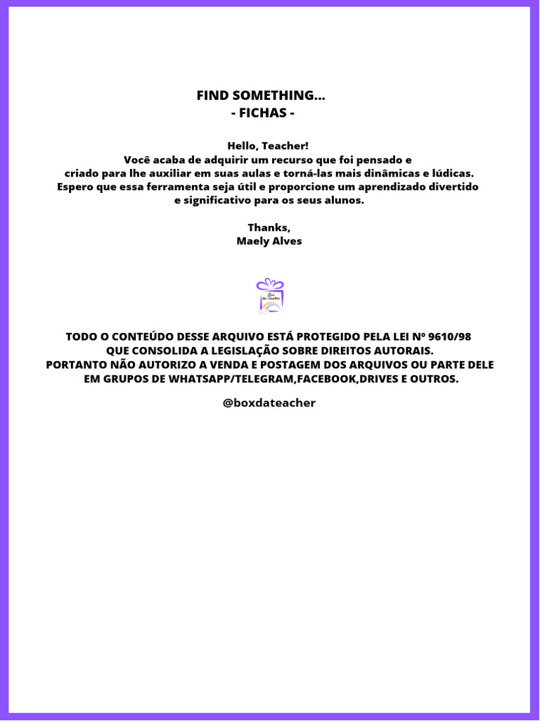FIND SOMETHING FICHAS sw8gsr | PDF