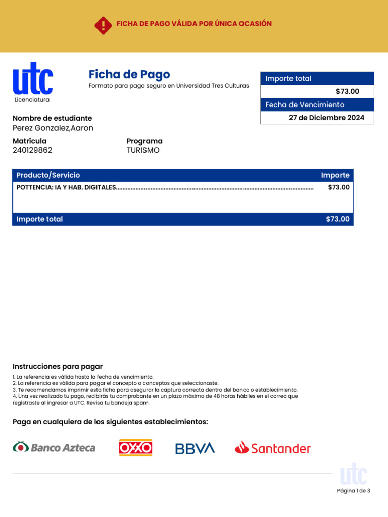 Ficha de Deposito de Pago | PDF | Bancos