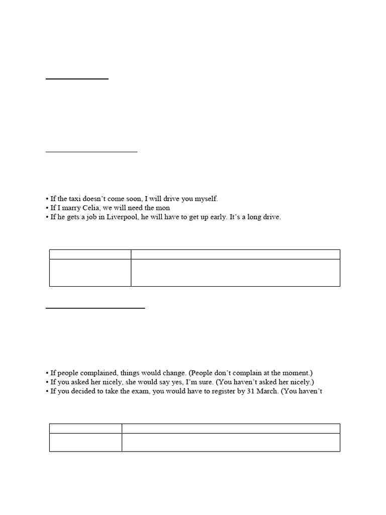 Topic 8 - Conditional Forms - Zero, First, Second, Third, Mixed | PDF ...