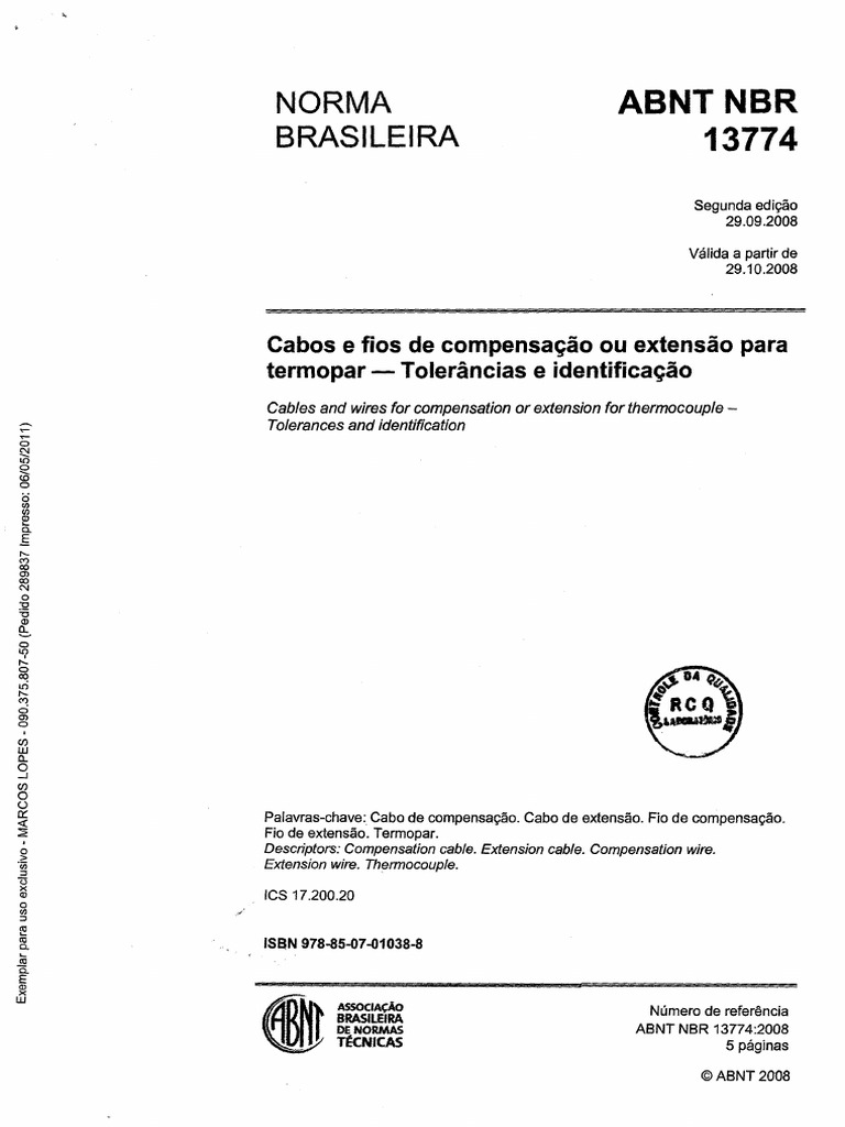 Abnt NBR 13774-2008 | PDF