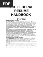 The Federal Resume Handbook