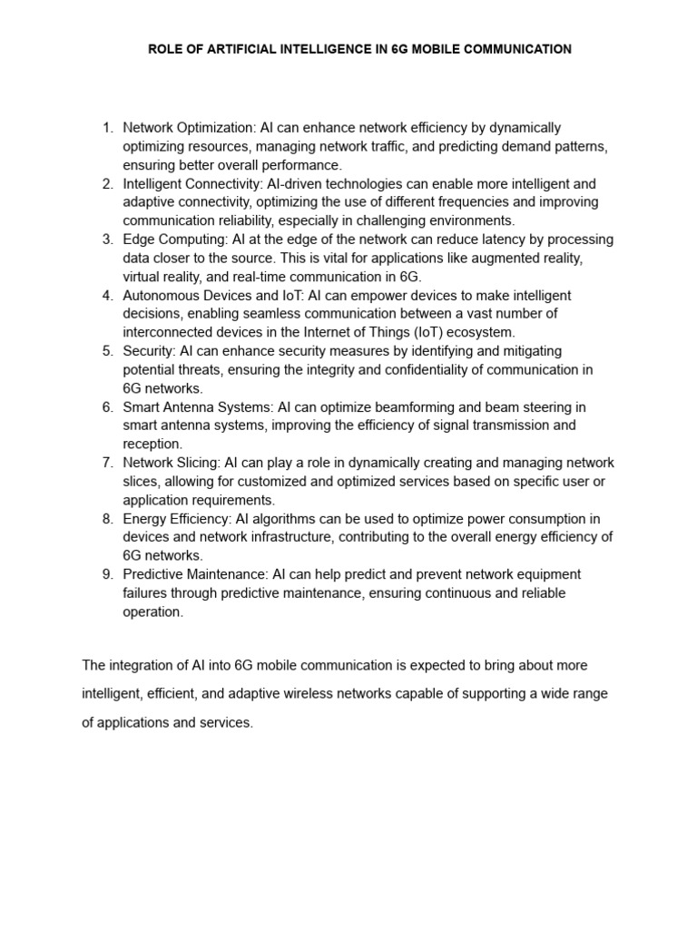 Roleof Artificial Intelligence | PDF