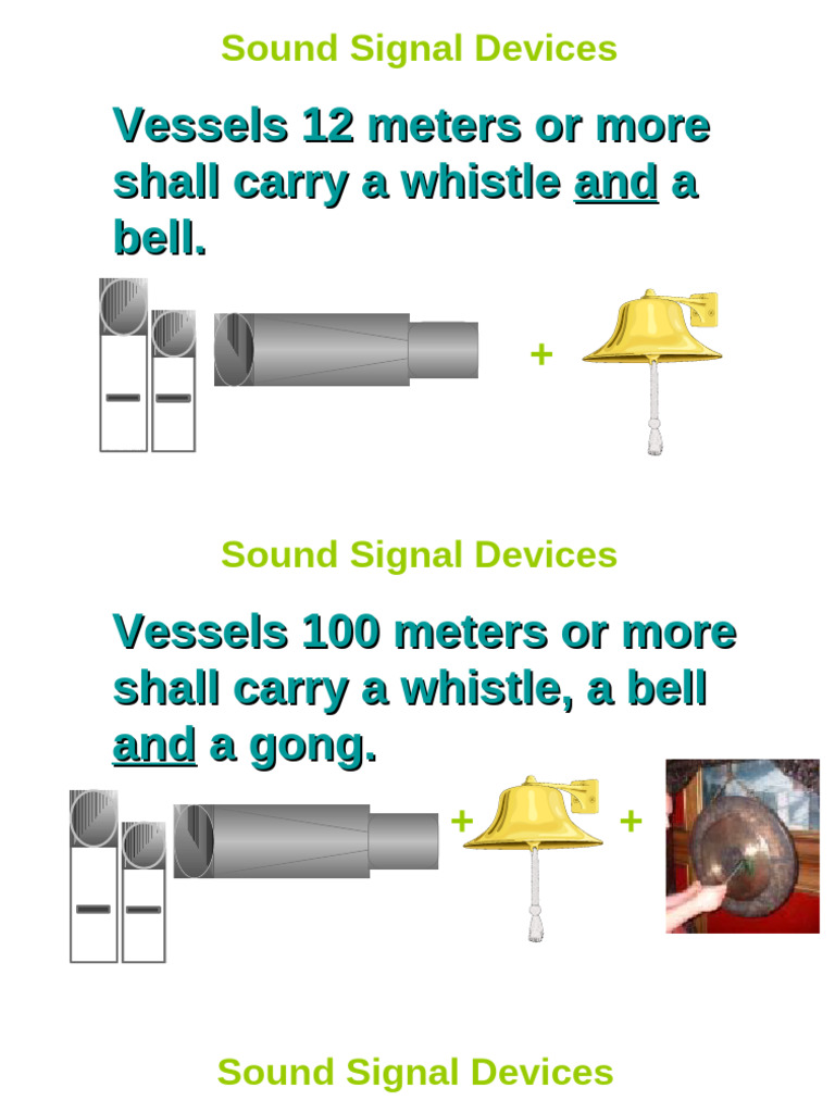Sound Signals for Vessels | PDF | Anchor | Ships Of The United States
