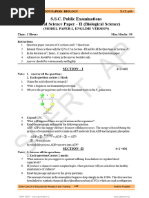 SCERT 10th Biology Chapter-wise Imp Questions-Model Papers(1)