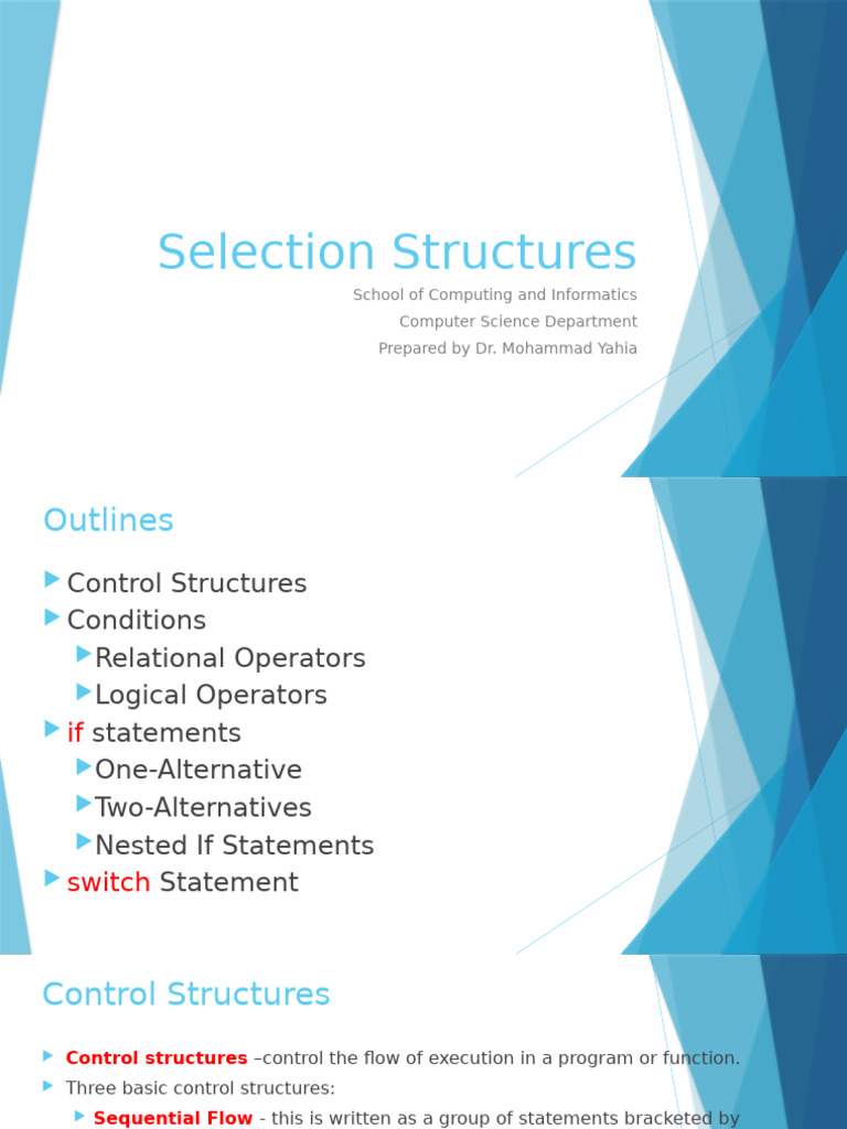 3_Selection | PDF | Control Flow | Mathematics
