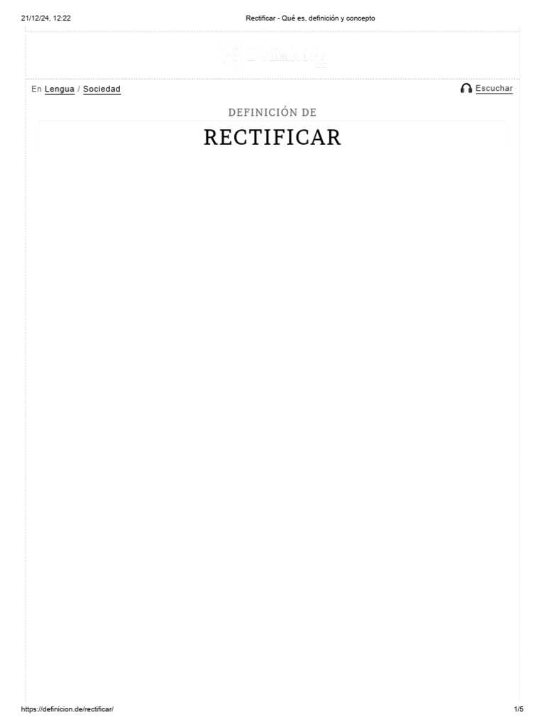 Rectificar | PDF