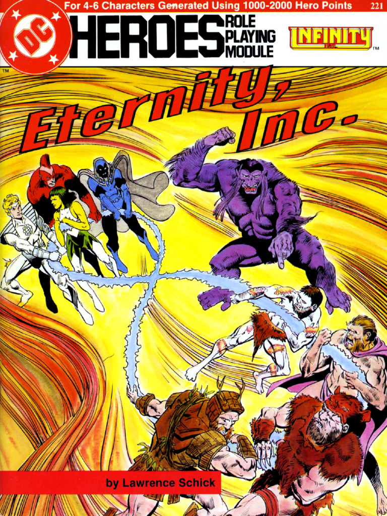 DC Heroes RPG - Infinity, Inc - Eternity, Inc - Mayfair Games Inc - DC ...