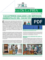 Noticia de La Fhia No. 58. Servicios Ambient Ales Del Cacao en Honduras