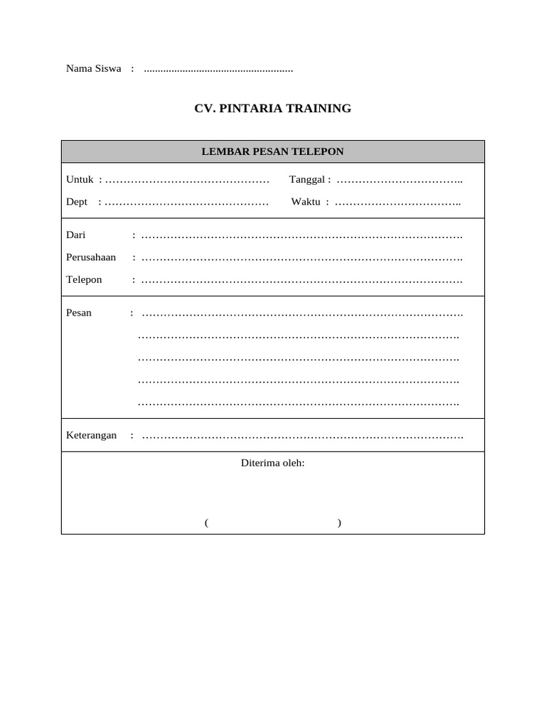 Soal Form Blanko LPT | PDF