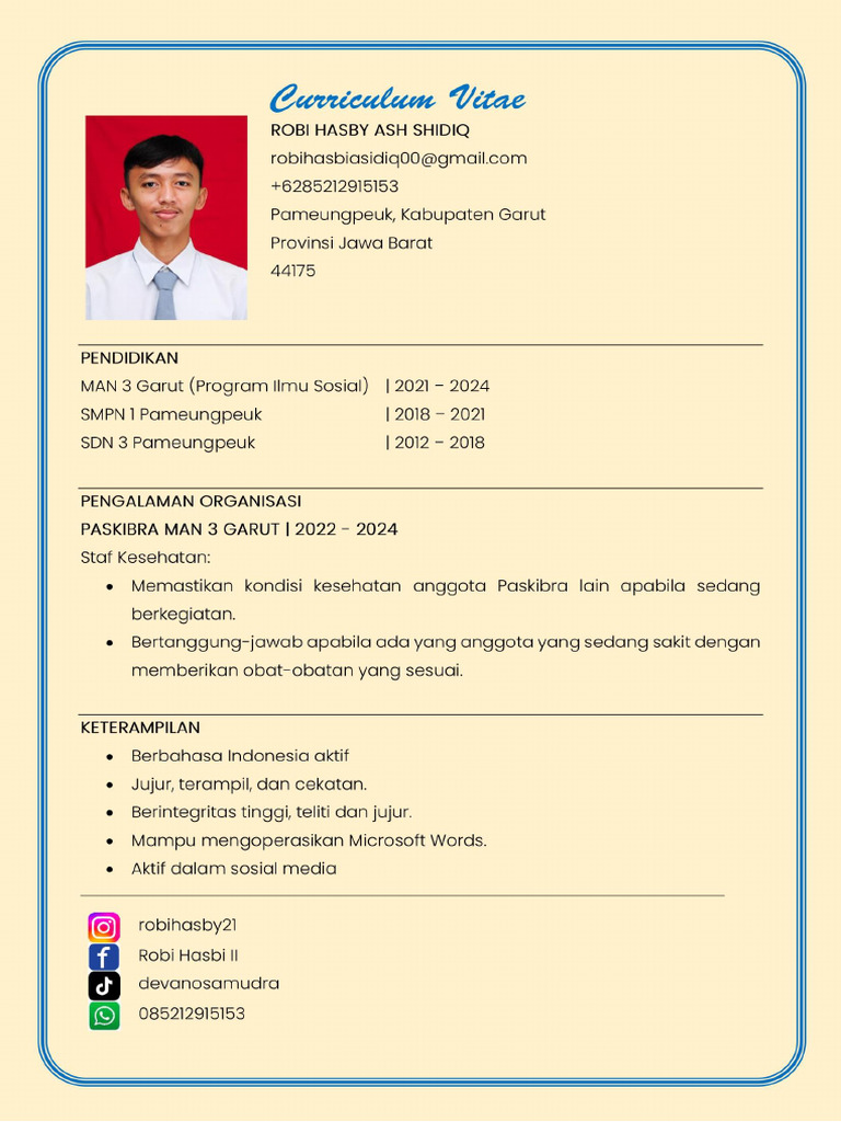 CV Robi Hasby Ash Shidiq | PDF