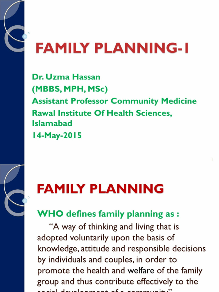 Family Planning Presentation Pdf