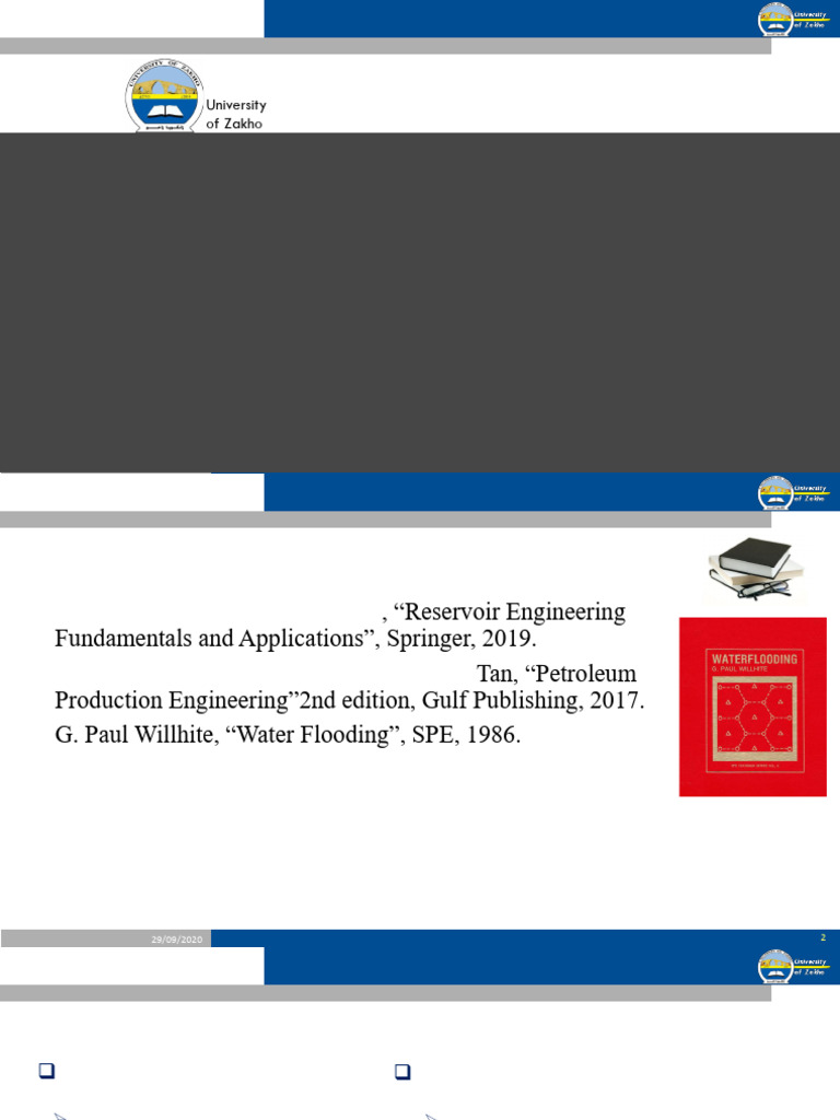 Secondary Recovery Mechanisms in Oil Production | PDF | Petroleum ...