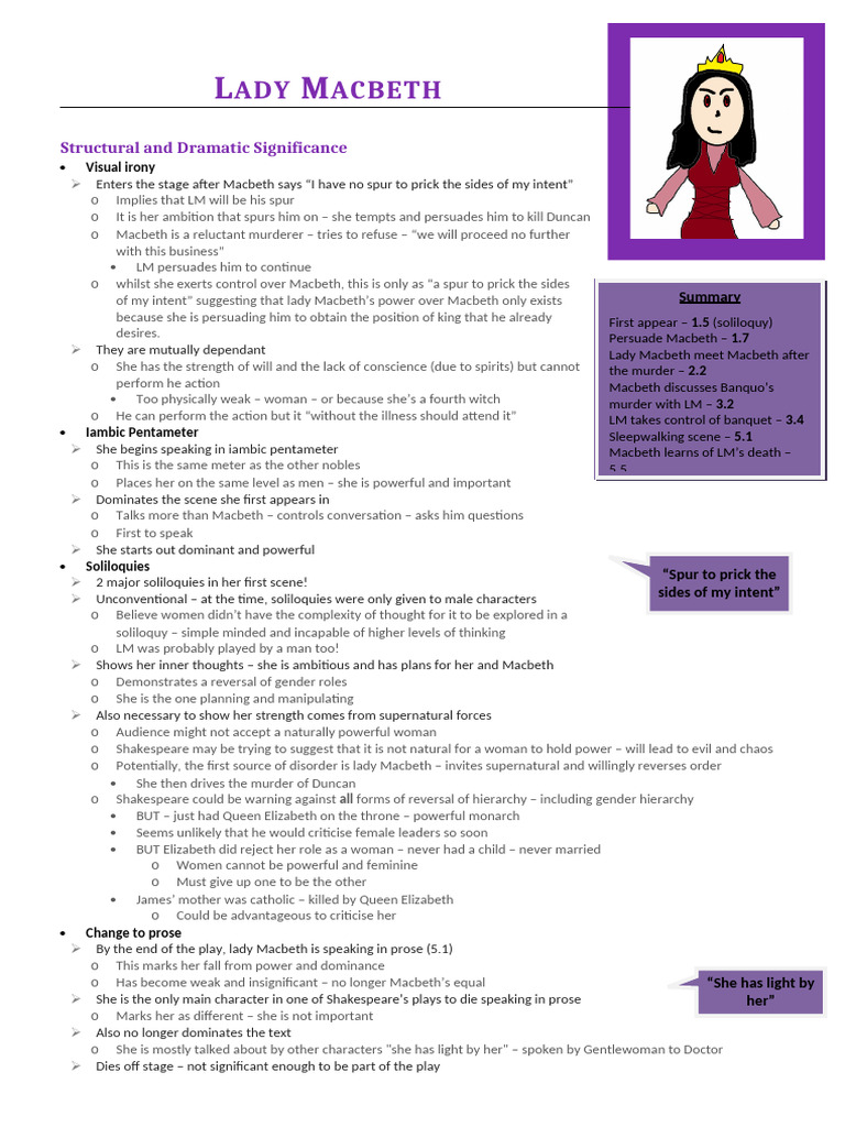 Lady Macbeth 1 Pdf Macbeth Eve
