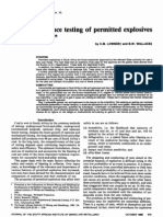 C.M. Lownds and B.W. Wallace - The Performance Testing of Permitted Explosives For Coal Mines
