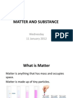 Matter and Substance