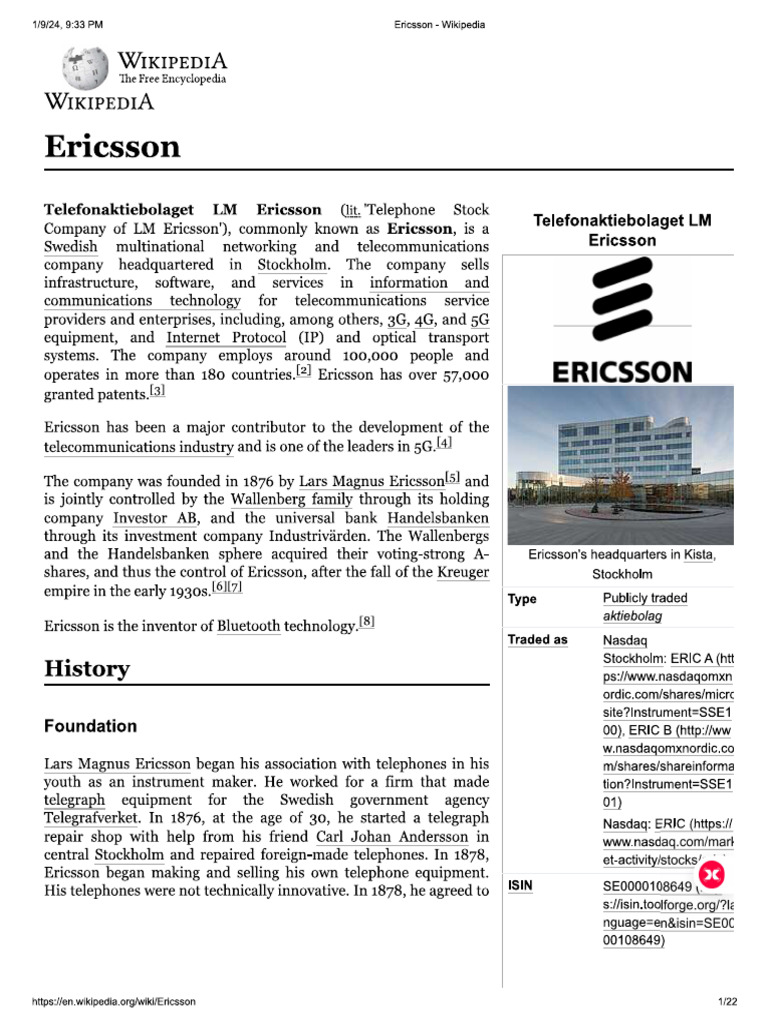 Ericsson | PDF