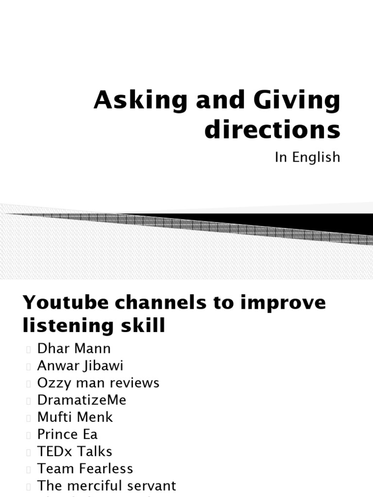 Giving Directions | PDF
