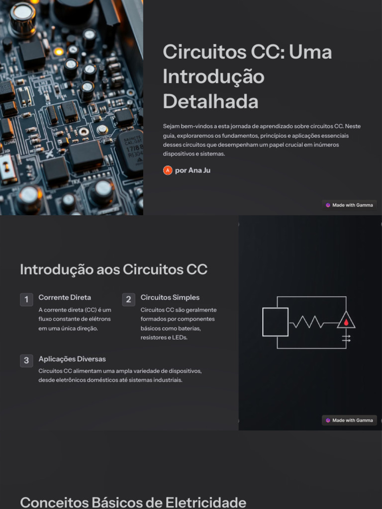 Introdução aos Circuitos CC | PDF | Rede elétrica | Eletricidade