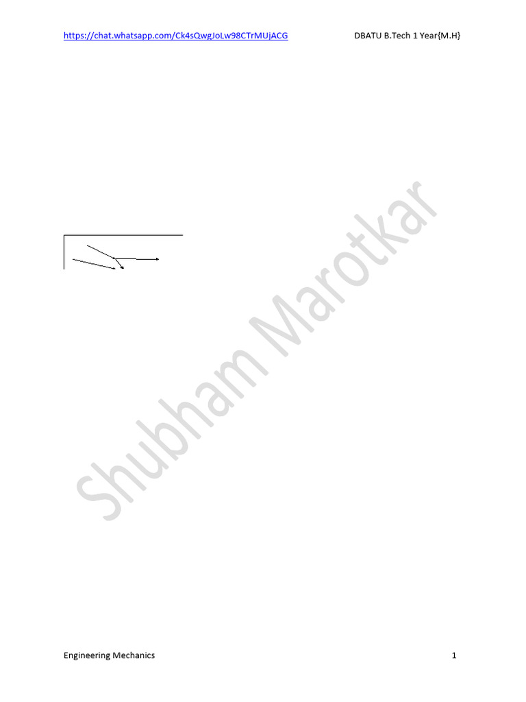 Unit 1 2 Mechanics Pdf Friction Force