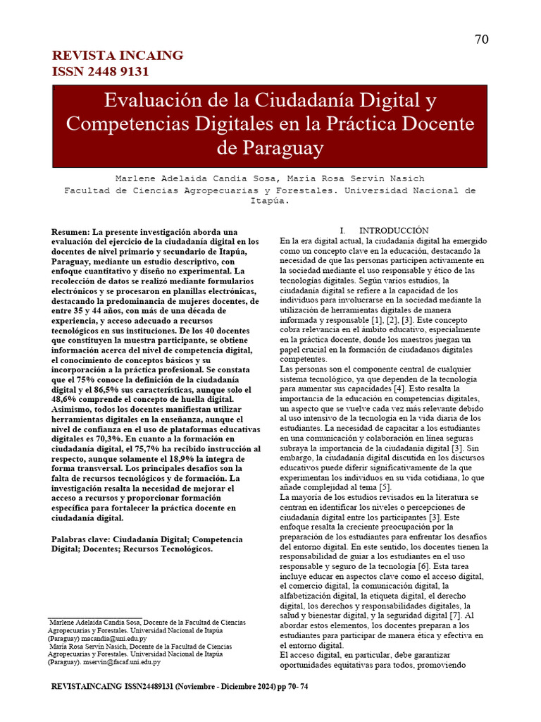 Evaluacin de La Ciudadana Digital y Competencias Digitales en La ...