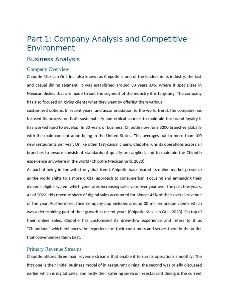 Chipotle Company Valuation Insights | PDF | Cost Of Capital | Beta ...