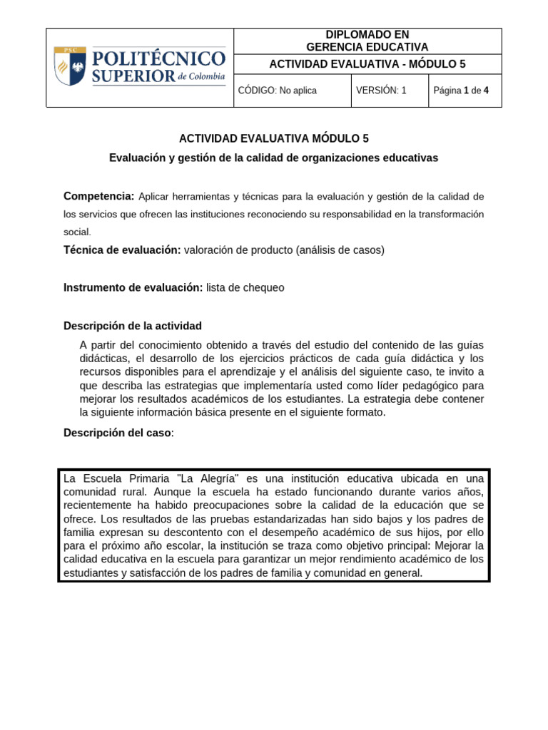 Mejora de Calidad Educativa en Escuelas | PDF | Evaluación | Gestión de ...