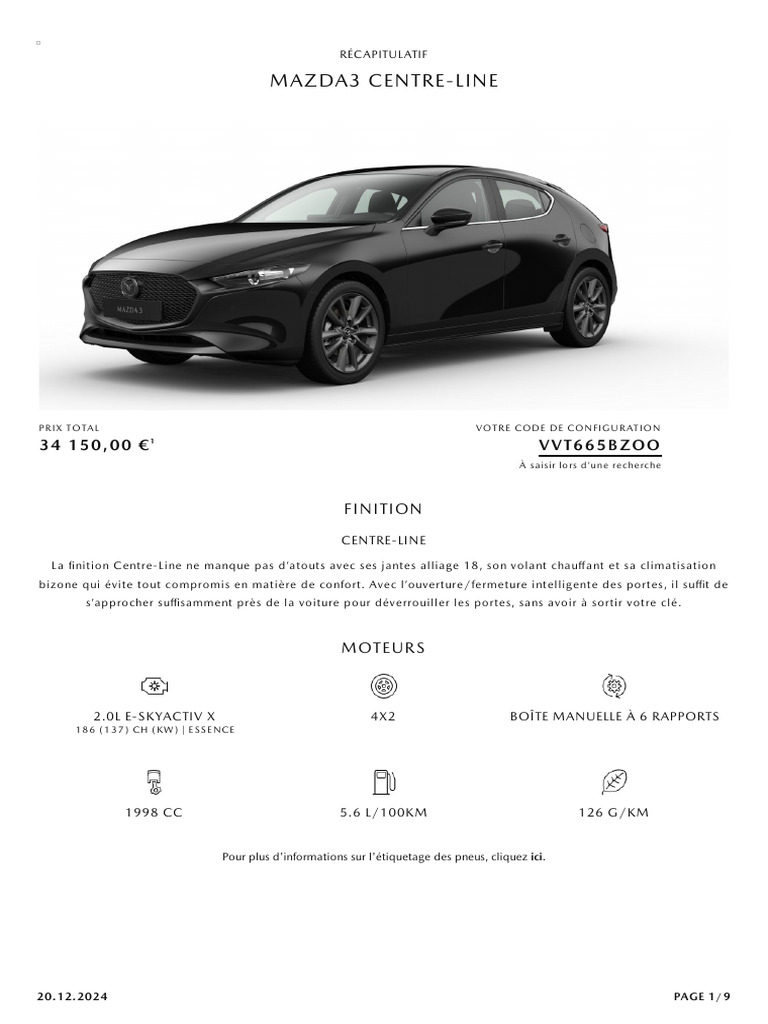 Mazda Car Configurator | PDF | Airbag | Technologies automobiles