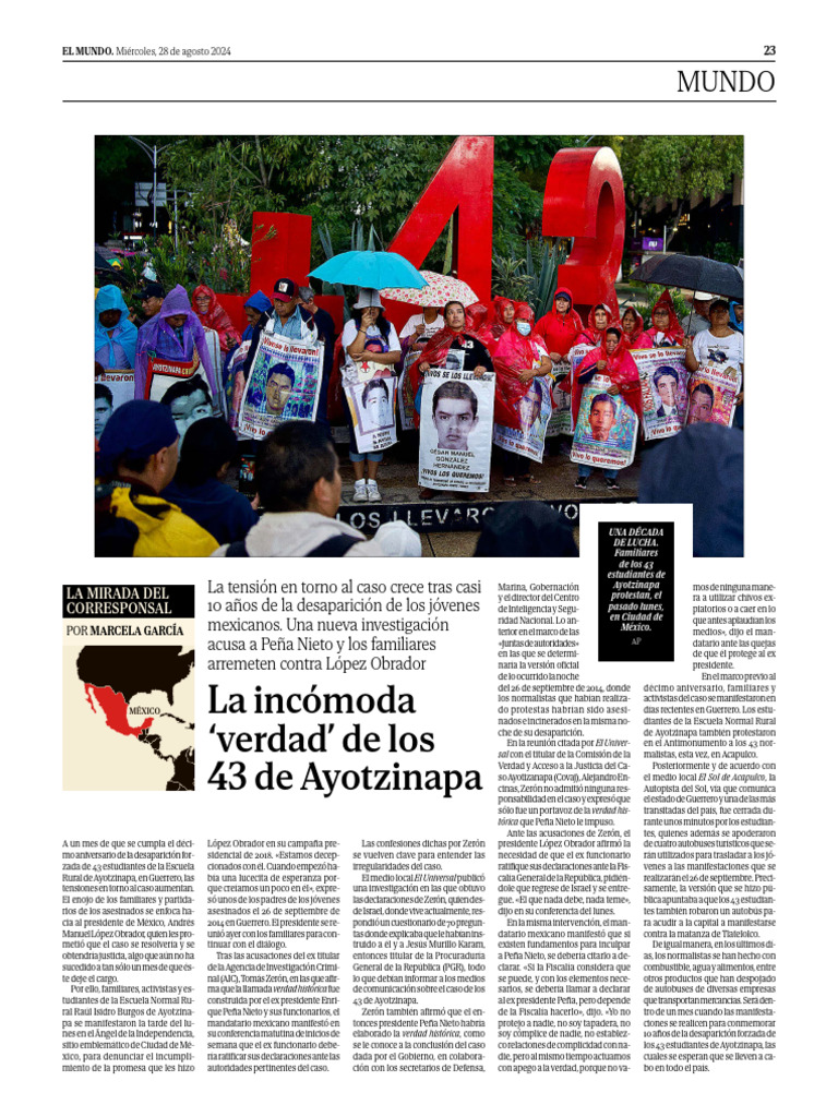 La Incómoda - Verdad Histórica - de Los 43 de Ayotzinapa A Casi 10 Años ...