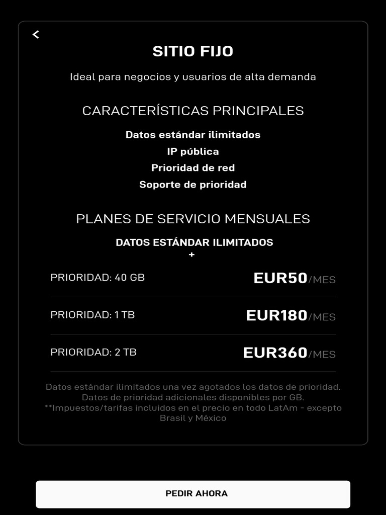 Starlink Planes de Servicio | PDF