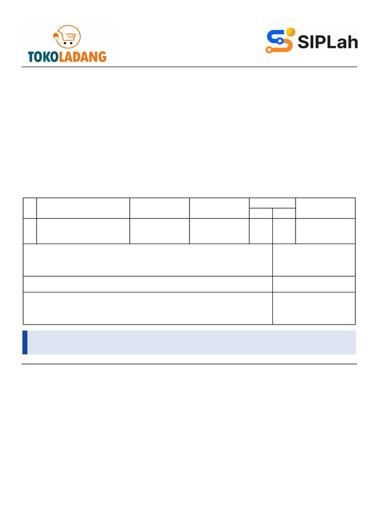 Proforma Invoice Toko Ladang 2024 | PDF