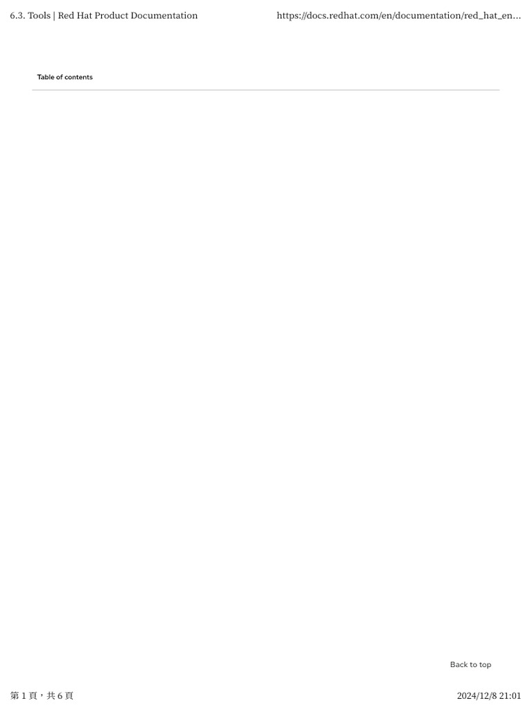 6.3. Tools Red Hat Product Documentation | PDF | Cache (Computing ...