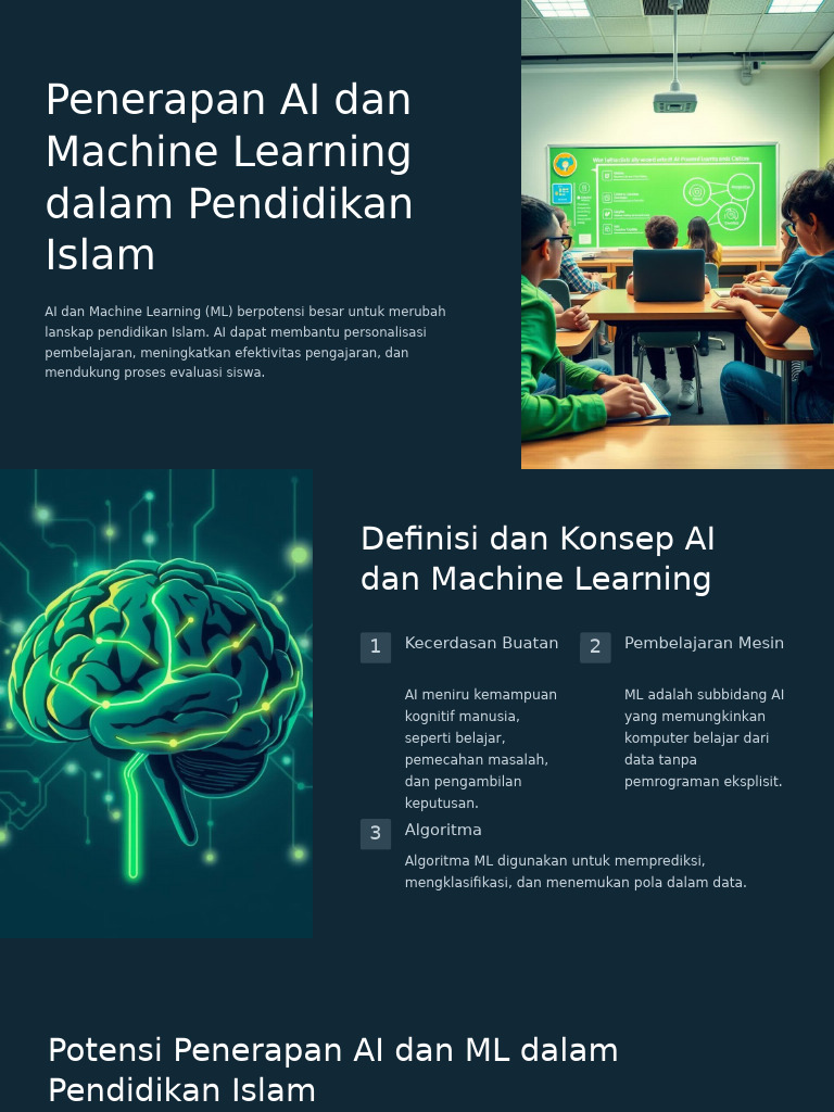 Penerapan Ai Dan Machine Learning Dalam Pendidikan Islam 1 Pdf