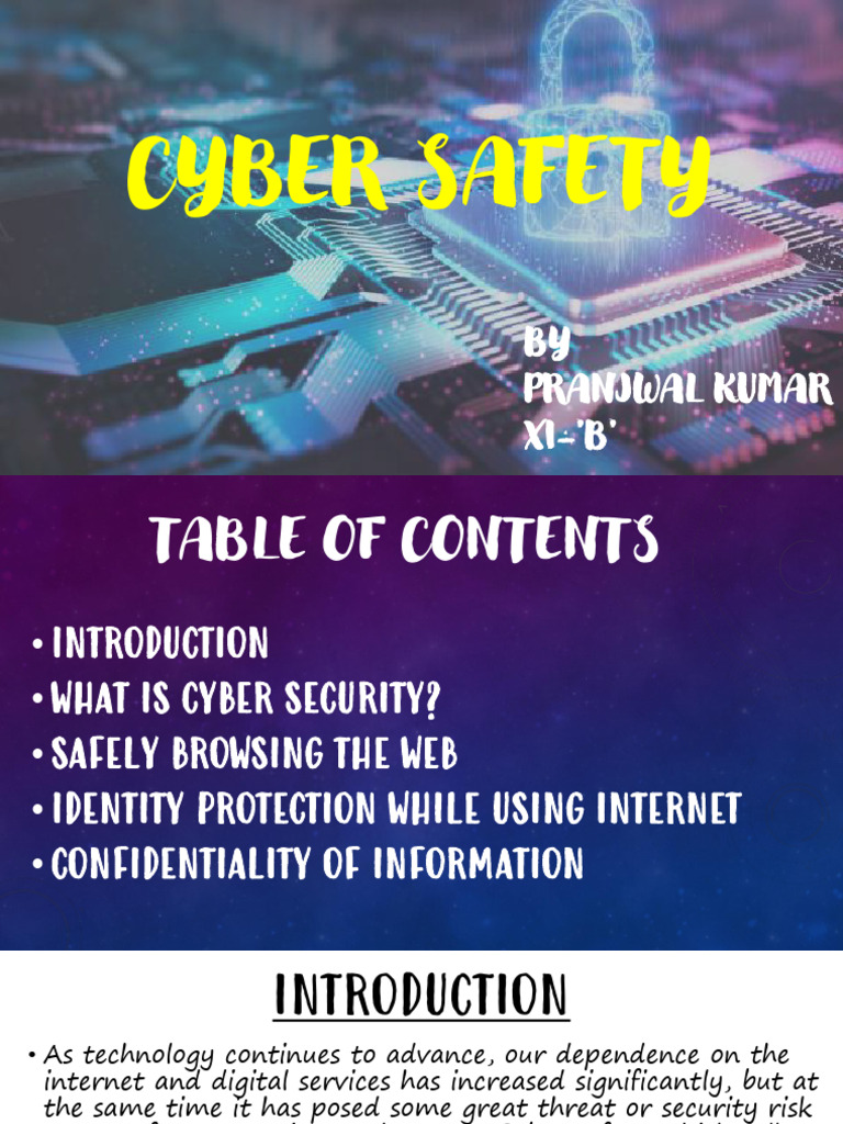 Cyber Safety by Pranjwal | PDF | Http Cookie | Identity Theft