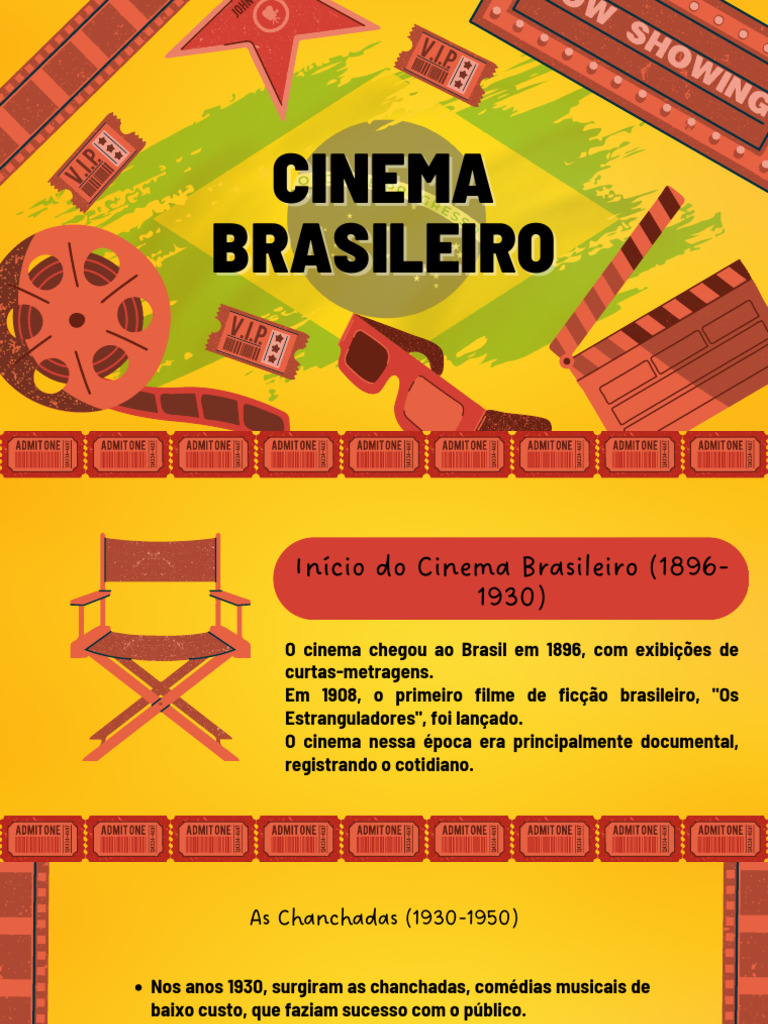 Evolução do Cinema Brasileiro: História e Impacto | PDF