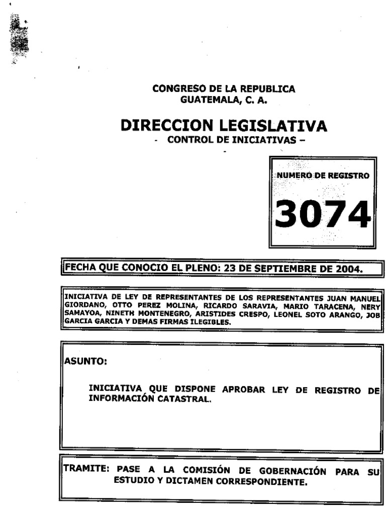 Registro 3074 | PDF