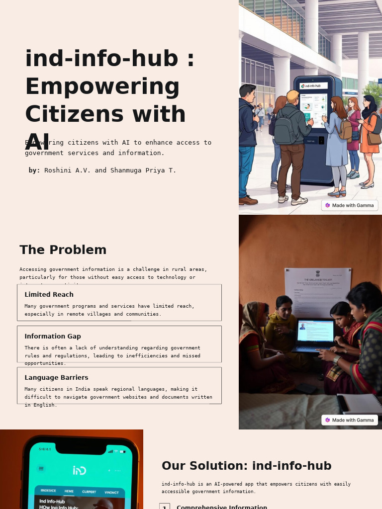 Ind Info Hub Empowering Citizens With AI | PDF | Artificial ...
