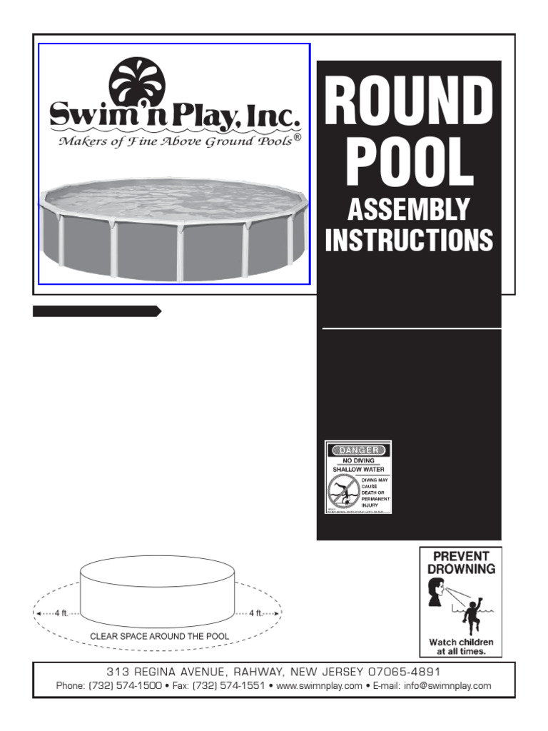 Above Ground Pool Assembly Guide | PDF | Swimming Pool | Nut (Hardware)