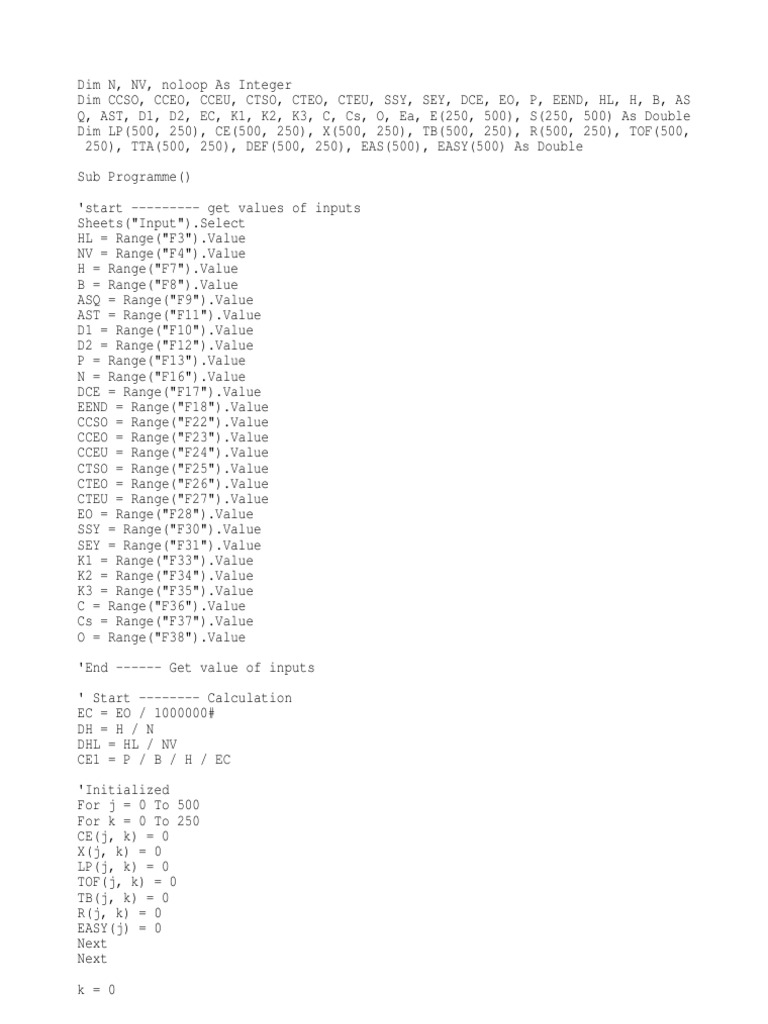 Programme File